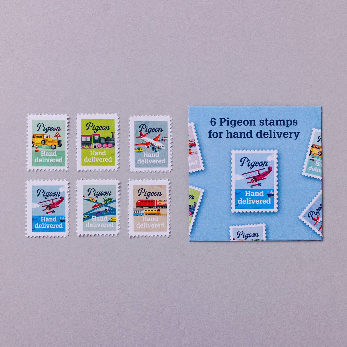Pigeon 'Hand-delivered' Stamp Stickers