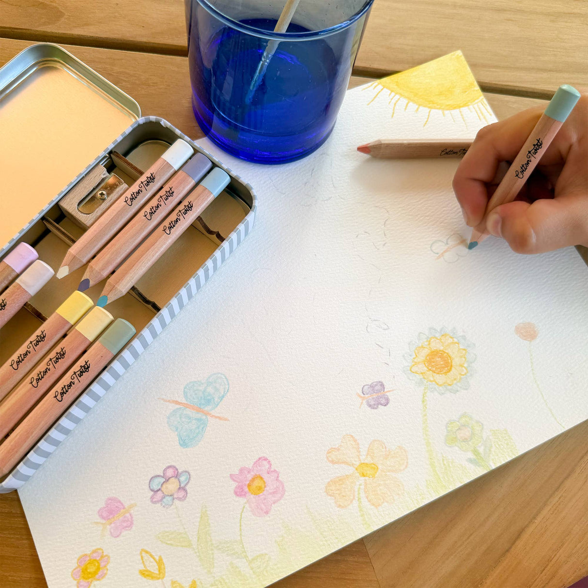Cotton Twist Pastel Mix Watercolour Pencils Set