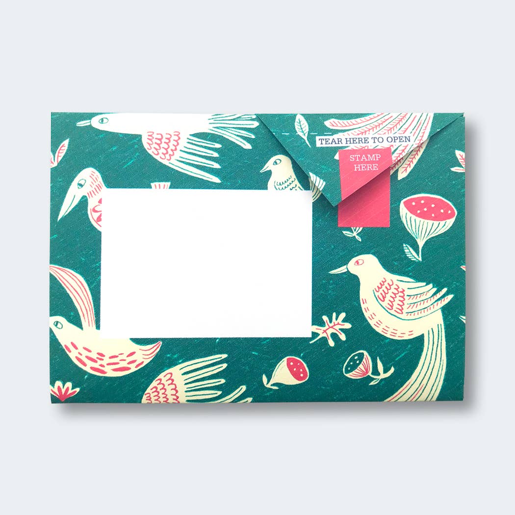 Pigeon Fig & Feather Folding Letter 6 Pack