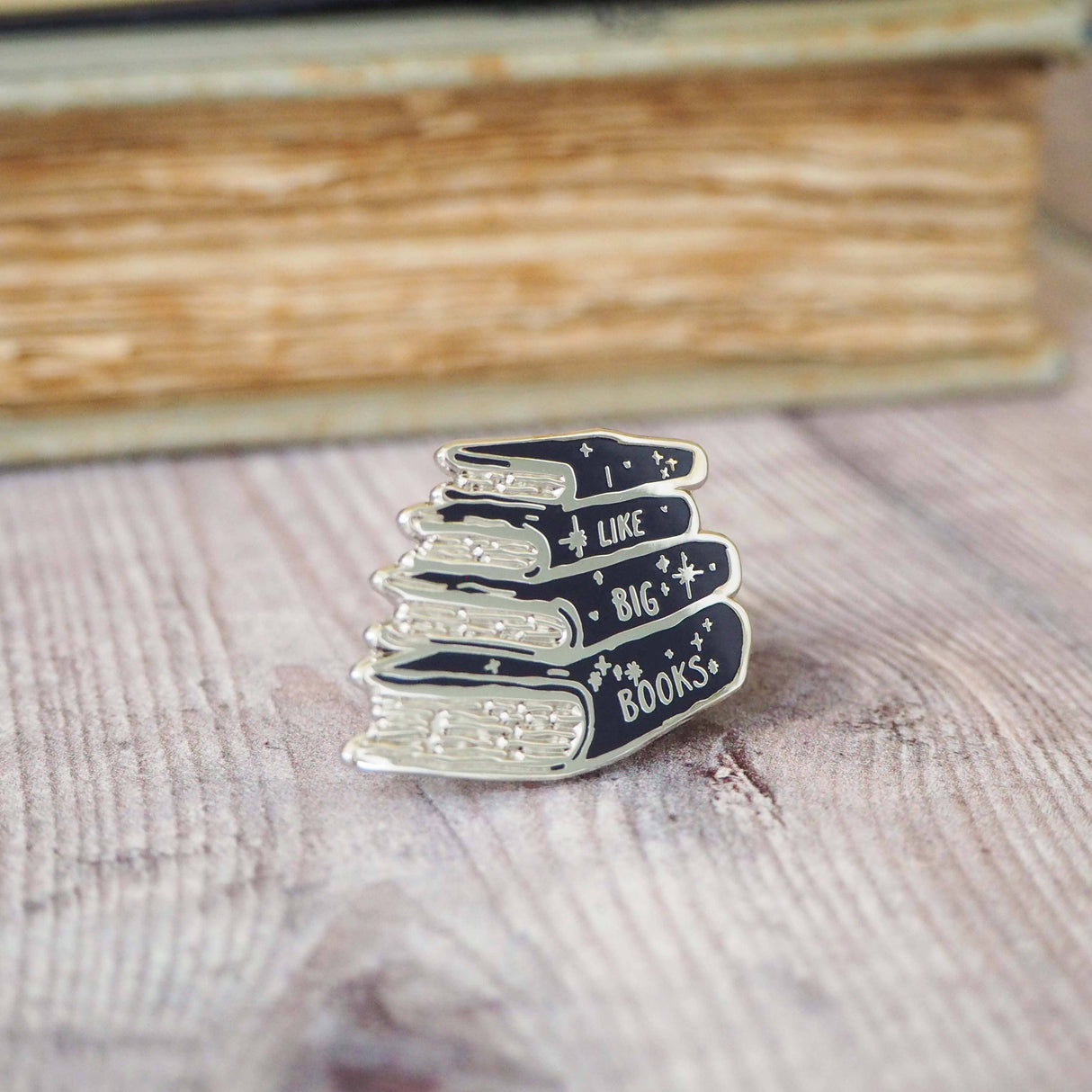 Literary Emporium I Like Big Books Enamel Book Lover Literature Pin Badge