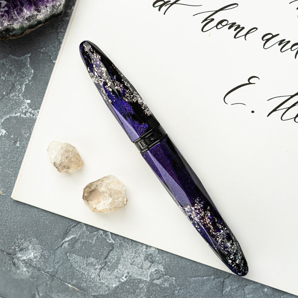 Benu Briolette Fountain Pen - Milky Way
