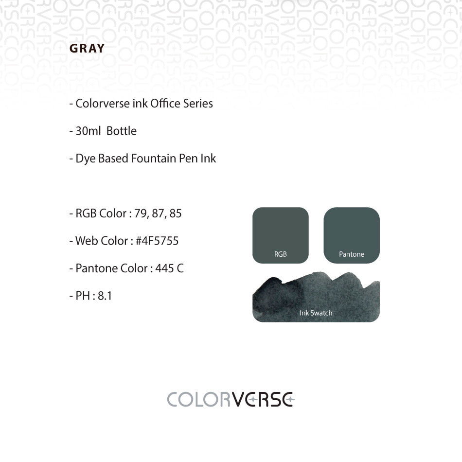 Colorverse Office Series Ink - Grey