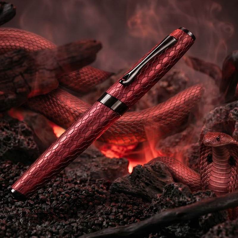 Diplomat Cobra Fountain Pen - Burgundy Red