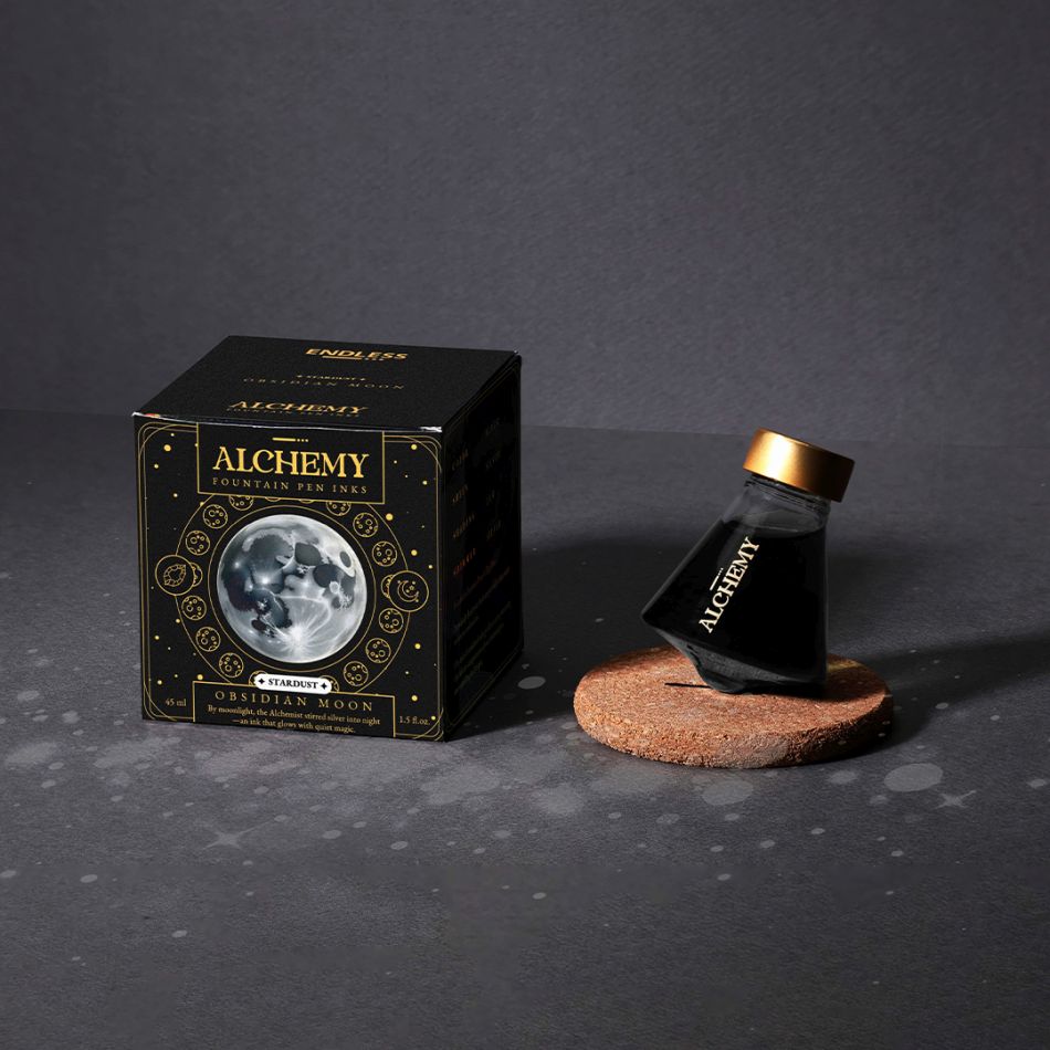 Endless Alchemy Fountain Pen Ink - Obsidian Moon