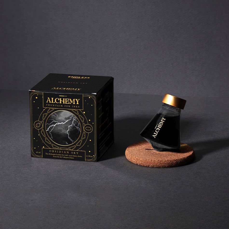 Endless Alchemy Fountain Pen Ink - Obsidian Sky