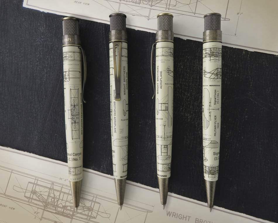 Retro 51 Tornado Smithsonian Rollerball Pen - Wright Brothers Aeroplane