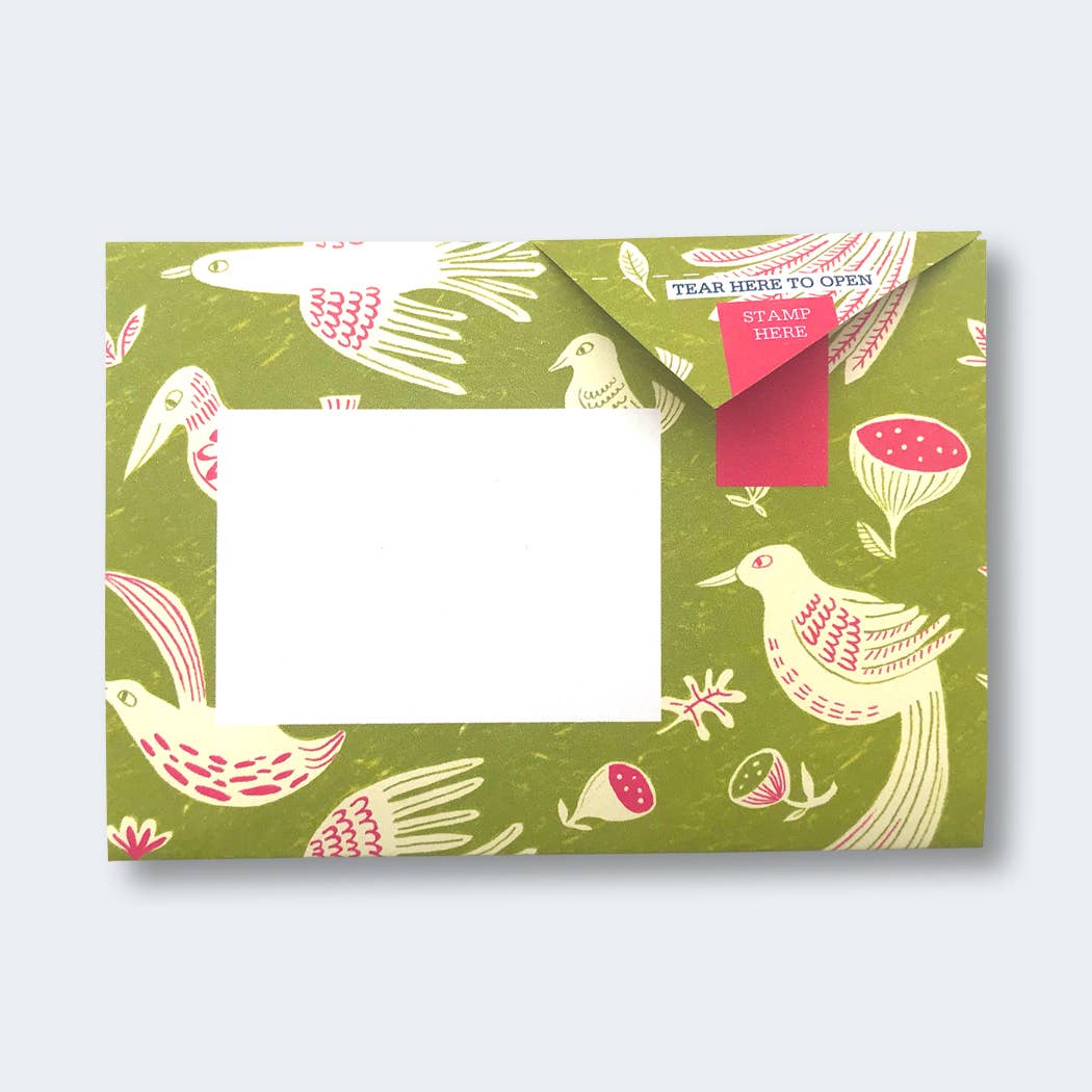 Pigeon Fig & Feather Folding Letter 6 Pack
