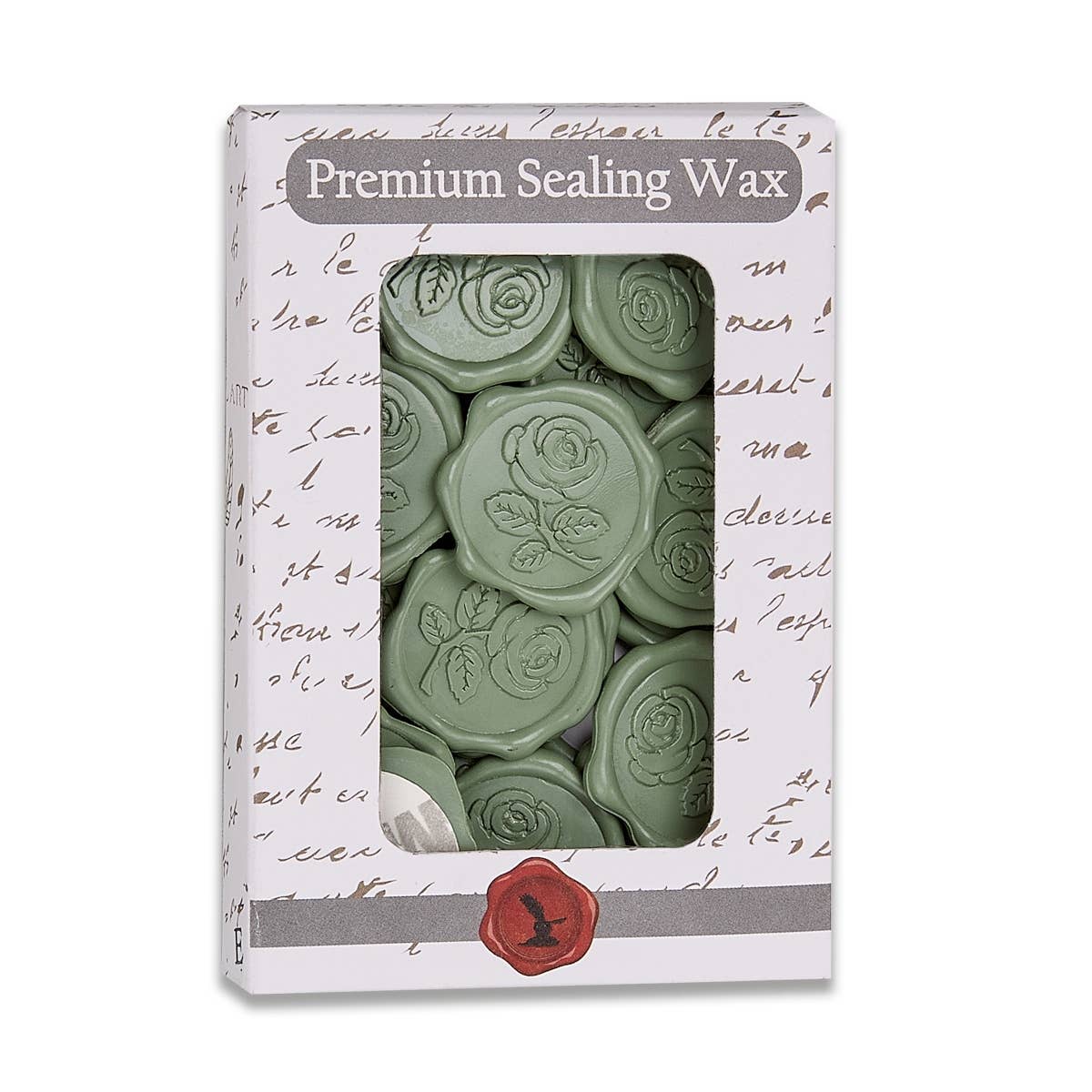 Freund Mayer & Co - Rose Self-Adhesive Wax Seals 25 Pk