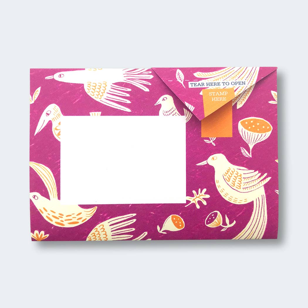 Pigeon Fig & Feather Folding Letter 6 Pack