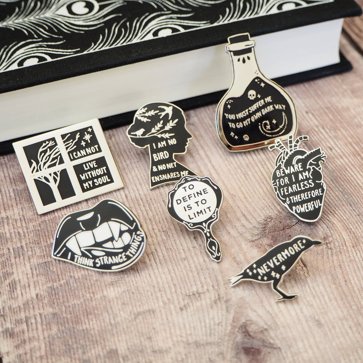 Literary Emporium Frankenstein Anatomical Heart Pin Badge - Gothic Collection
