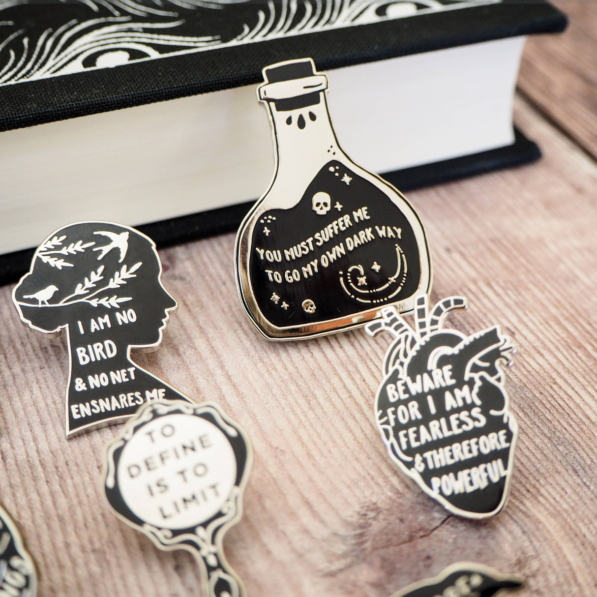 Literary Emporium Frankenstein Anatomical Heart Pin Badge - Gothic Collection