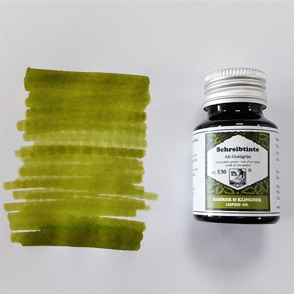 Rohrer & Klingner Fountain Pen Ink - Olive Green No. 530 - Pure Pens