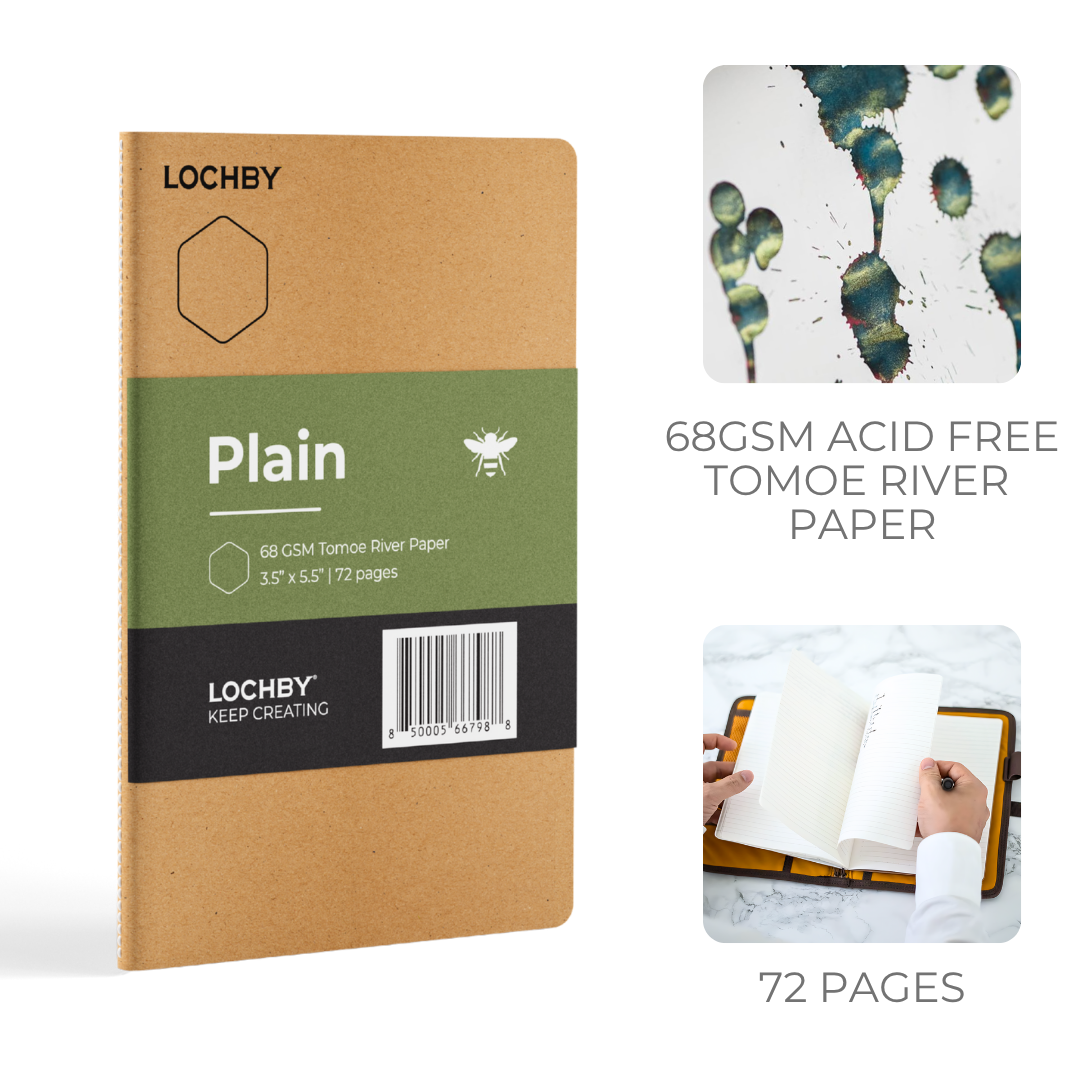 LOCHBY Tomoe River Pocket Notebook - Plain
