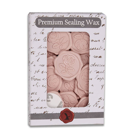 Freund Mayer & Co - Rose Self-Adhesive Wax Seals 25 Pk