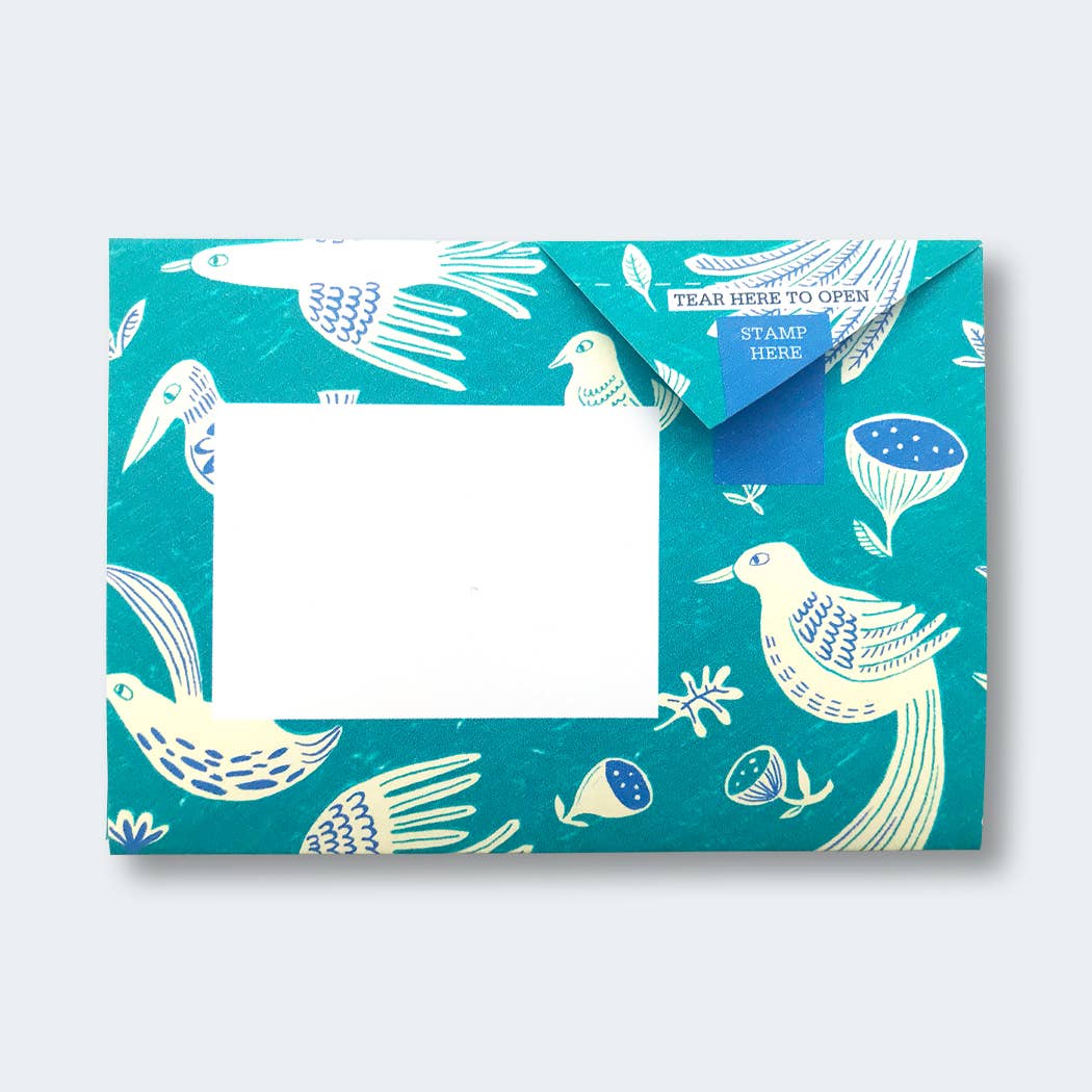 Pigeon Fig & Feather Folding Letter 6 Pack