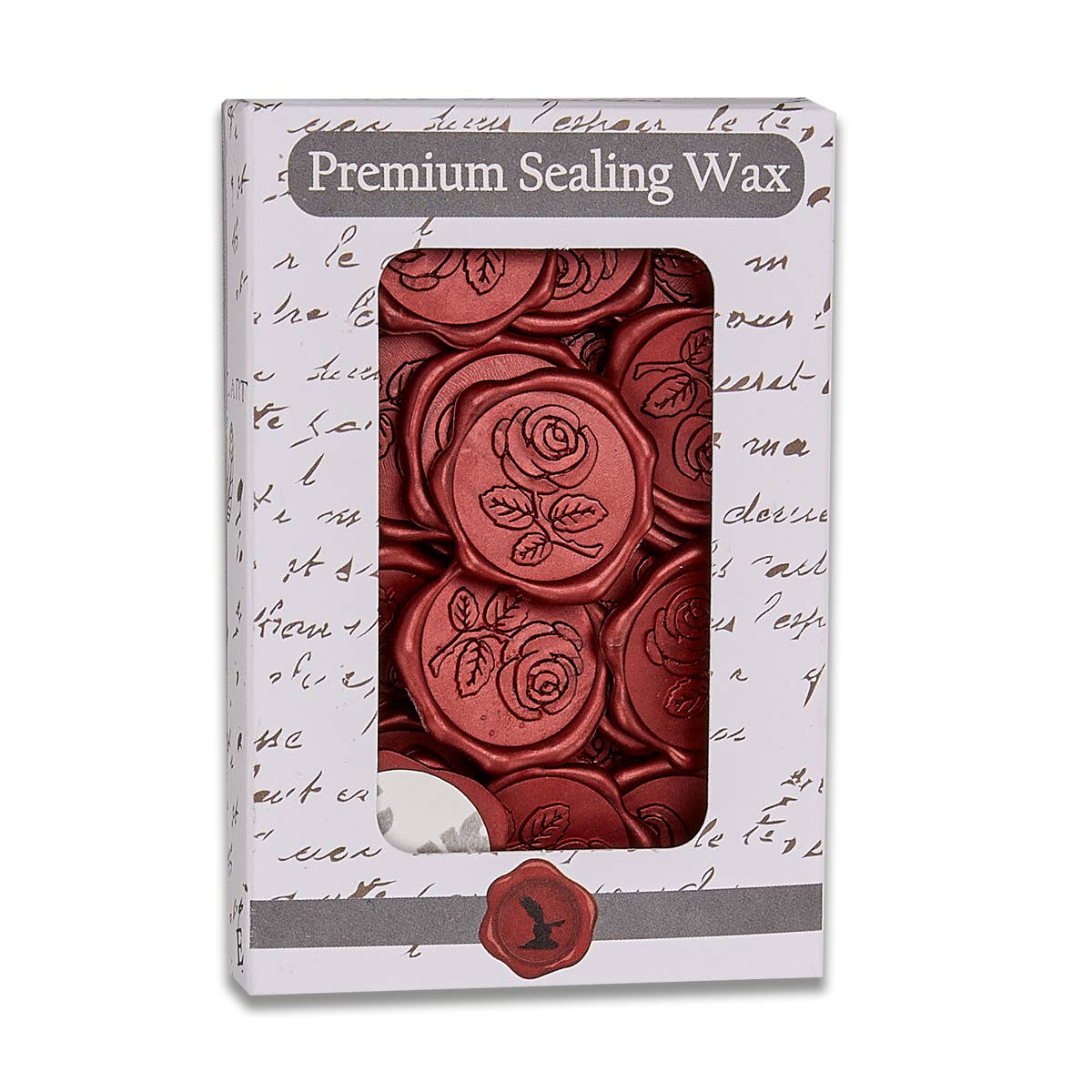 Freund Mayer & Co - Rose Self-Adhesive Wax Seals 25 Pk