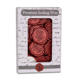 Freund Mayer & Co - Rose Self-Adhesive Wax Seals 25 Pk