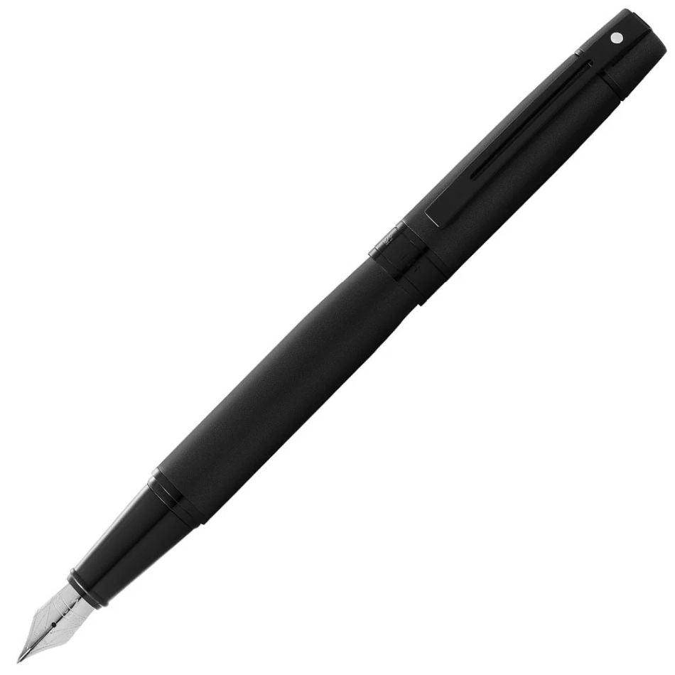Sheaffer 300 Fountain Pen -  Matte Black with Black Trim