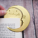 Literary Emporium Midnight Readers Club Moon Brass Bookmark