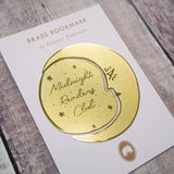 Literary Emporium Midnight Readers Club Moon Brass Bookmark