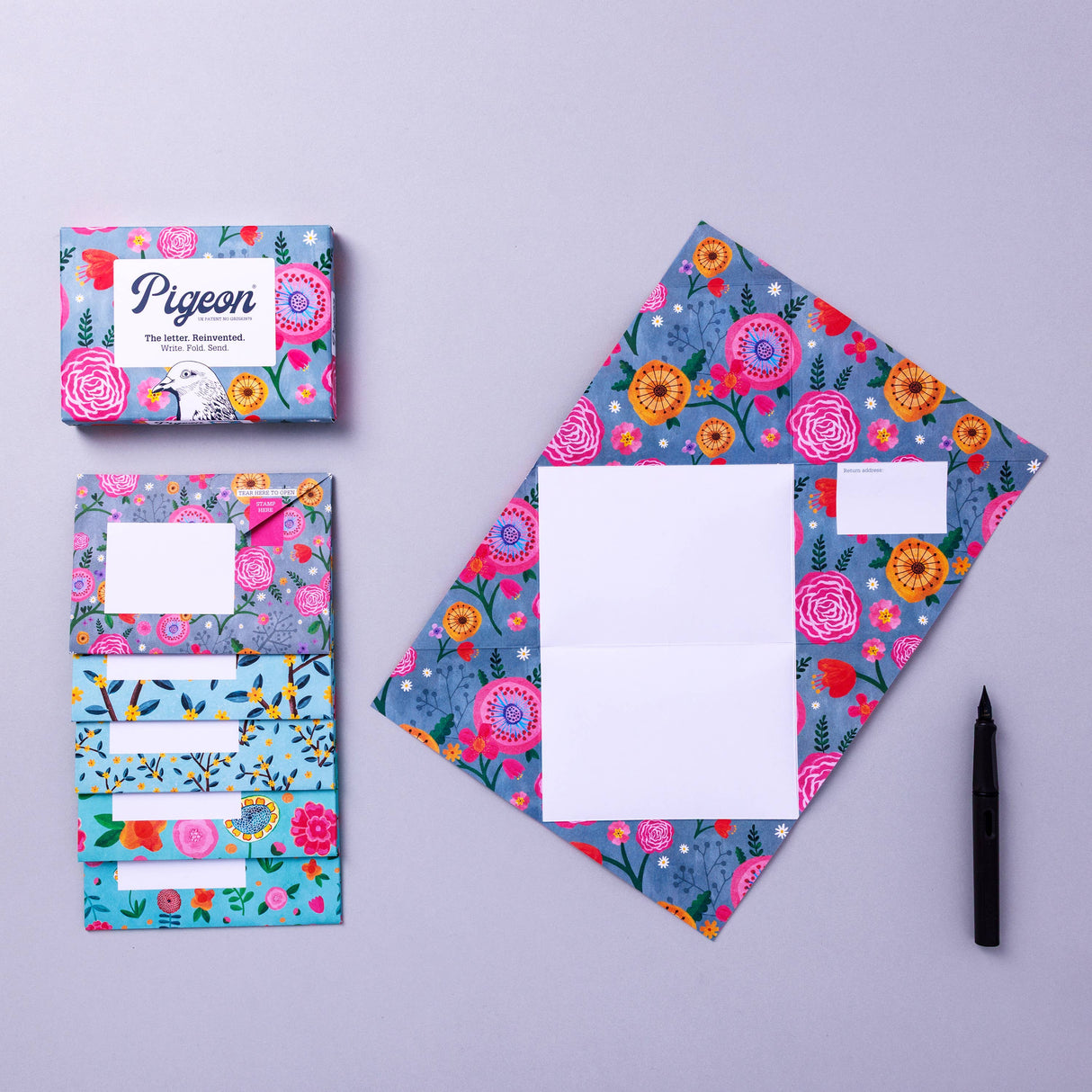 Pigeon Wildflower - Floral Letter 6 Pack