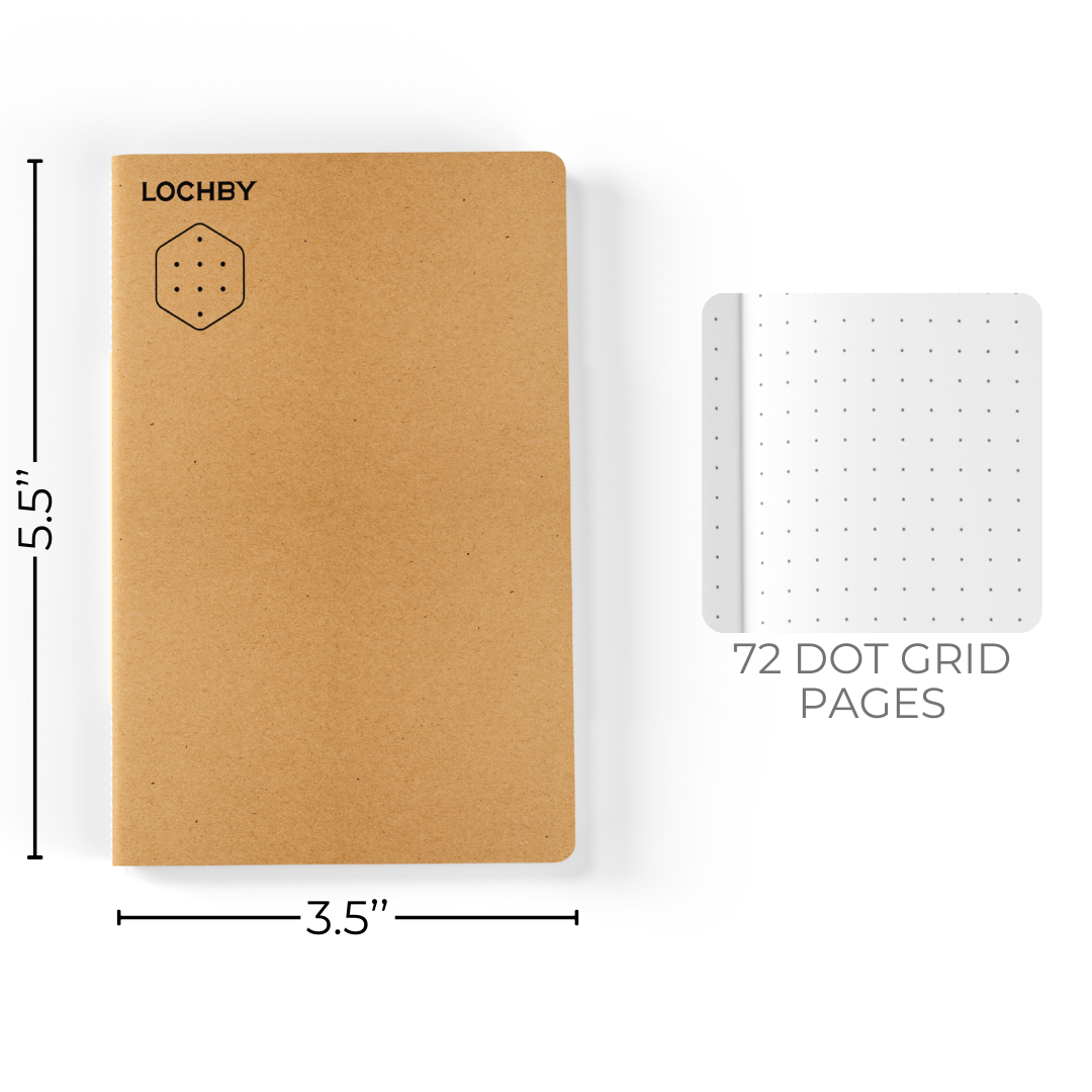 LOCHBY Tomoe River Pocket Notebook - Dot Grid