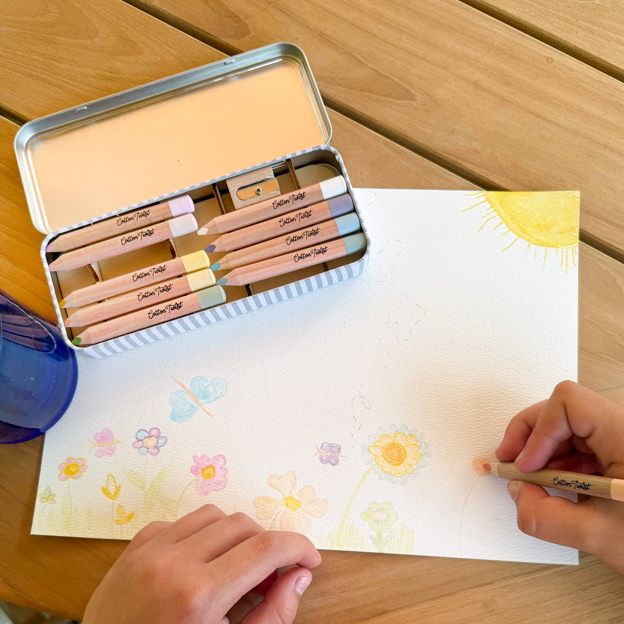 Cotton Twist Pastel Mix Watercolour Pencils Set