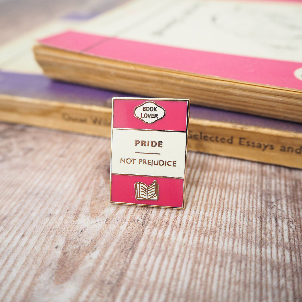 Literary Emporium 'Pride Not Prejudice' Book Lover Enamel Pin Badge