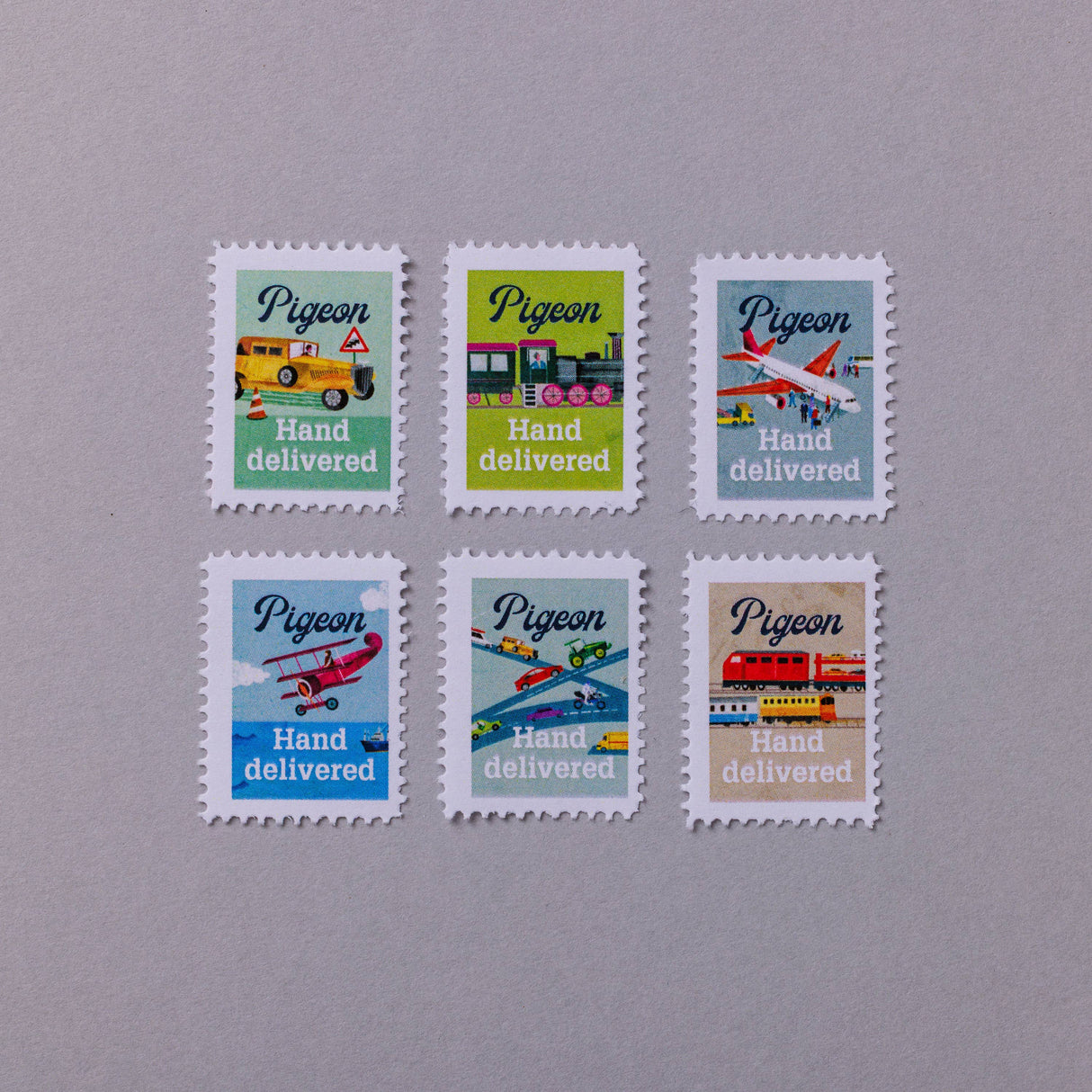 Pigeon 'Hand-delivered' Stamp Stickers