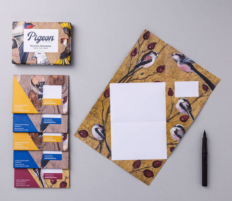Pigeon Golden Flight - Folding Letter 6 Pack
