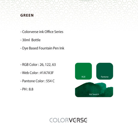 Colorverse Office Series Ink - Green