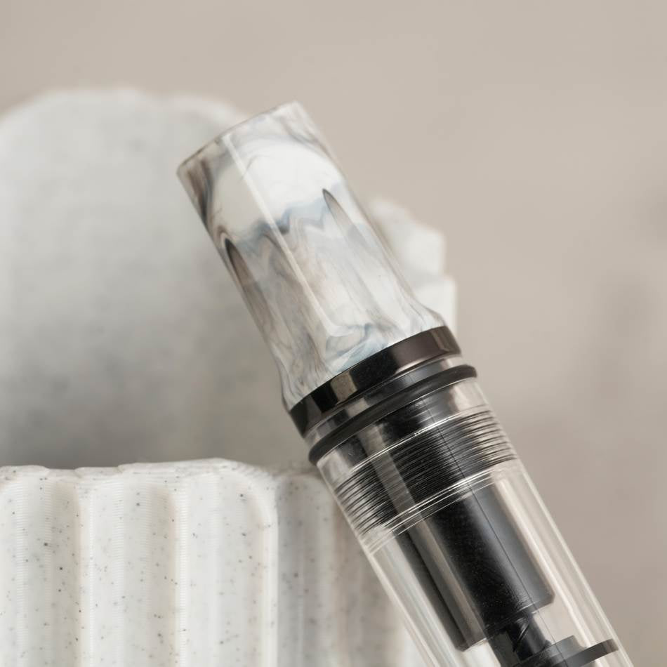 TWSBI Eco Fountain Pen - Carrara & Onyx