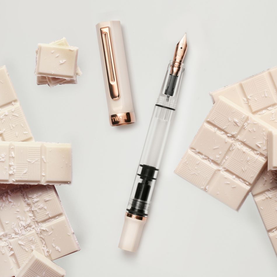 TWSBI Eco Fountain Pen - Creme & Rose Gold