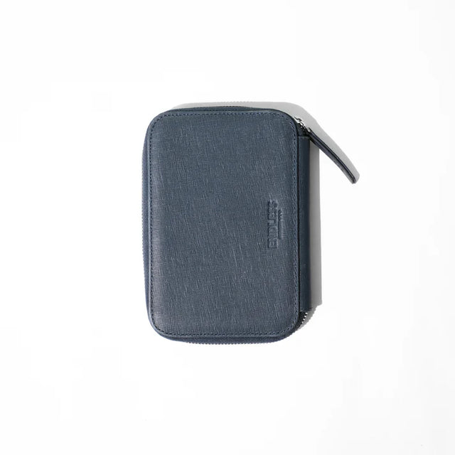 Endless Leather Pen Case in Blue Saffiano