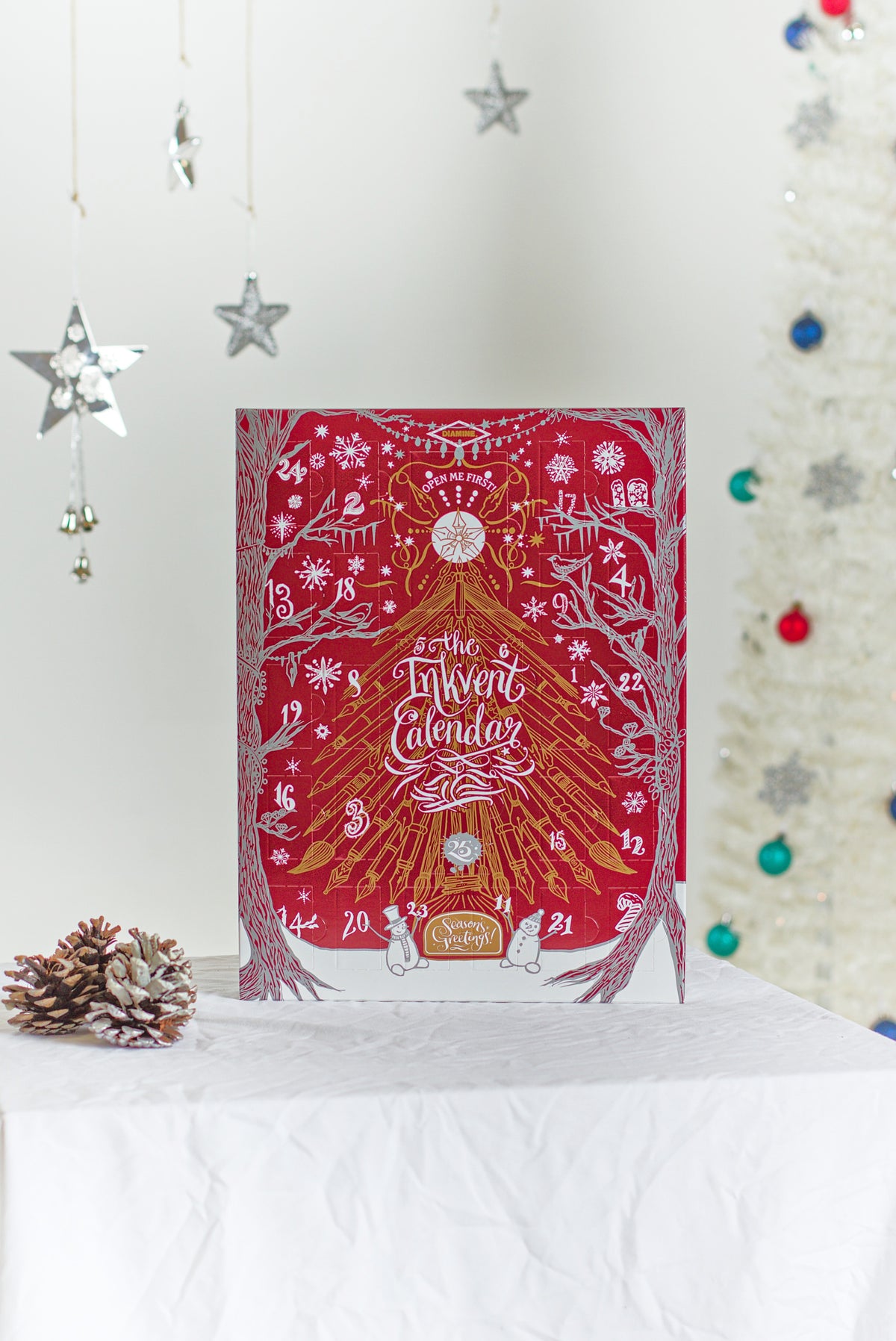 Diamine Inkvent Calendar 2026 Burgundy Edition