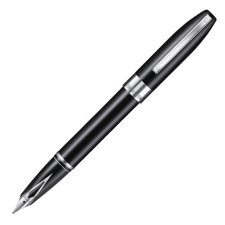 Sheaffer Legacy Fountain Pen - Glossy Black & Chrome Plated
