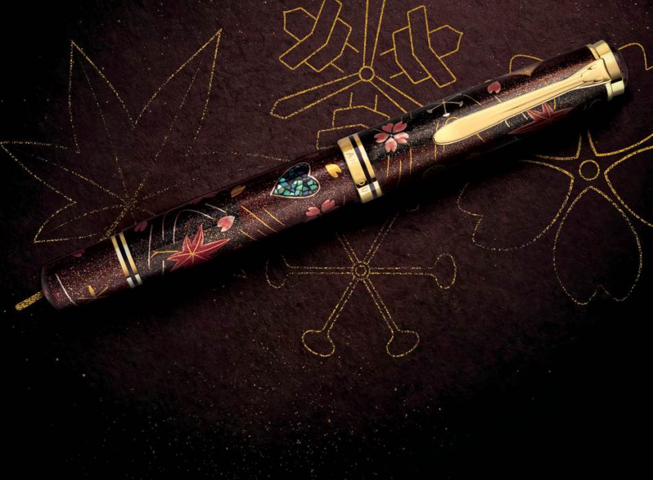 Pelikan Souveran Maki-e M1000 Fountain Pen - Four Seasons Lucky Charm
