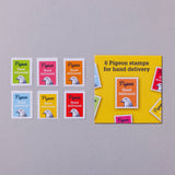 Pigeon 'Hand-delivered' Stamp Stickers