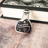 Literary Emporium Dr Jekyll And Mr Hyde Potion Pin Badge - Gothic Collection