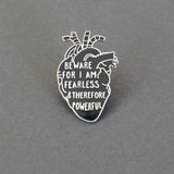 Literary Emporium Frankenstein Anatomical Heart Pin Badge - Gothic Collection