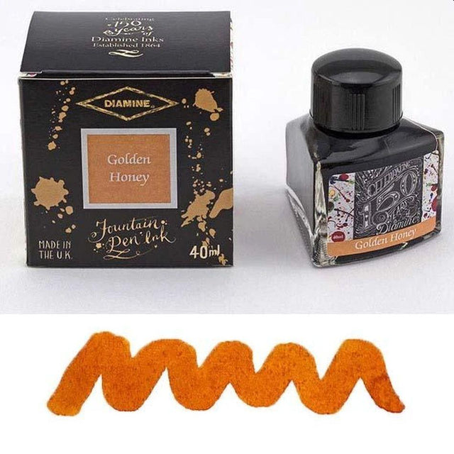 Diamine 150th Anniversary Ink - Golden Honey - Pure Pens