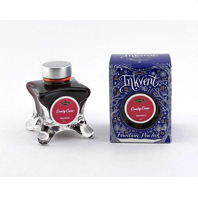 Diamine Inkvent Blue Edition Ink - Candy Cane - Pure Pens