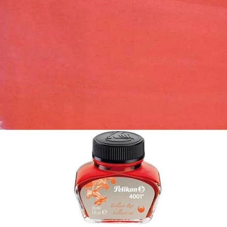 Pelikan 4001 Fountain Pen Ink - Brilliant Red - Pure Pens