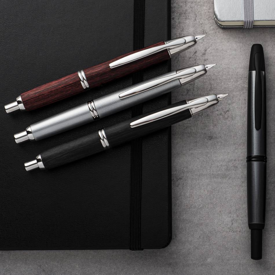 Pilot Capless Fountain Pen - Silver with Rhodium Trim - Pure Pens
