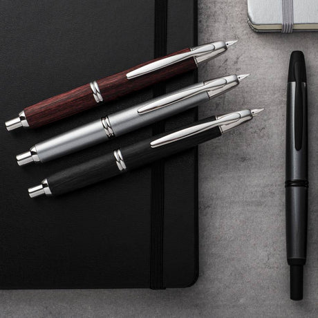Pilot Capless Fountain Pen - Silver with Rhodium Trim - Pure Pens