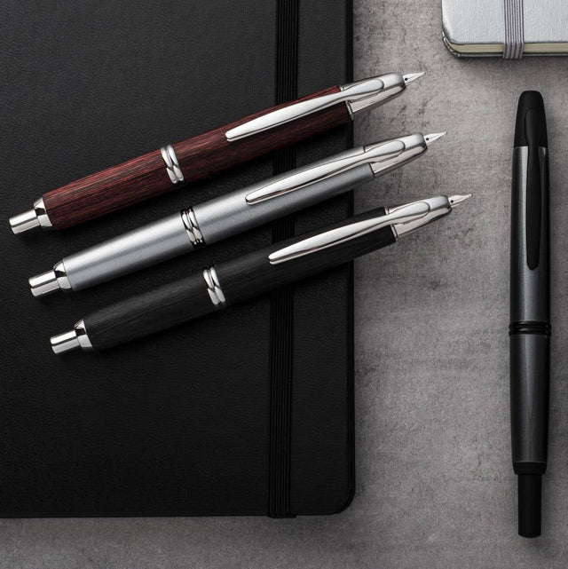 Pilot Capless Fountain Pen - Silver with Rhodium Trim - Pure Pens